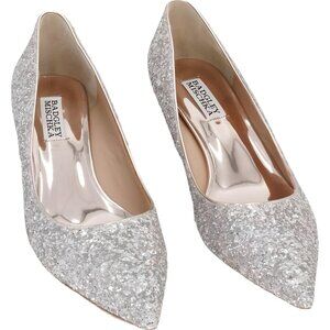 Badgley Mischka Madison II Champagne Glitter Pumps Women's US 8